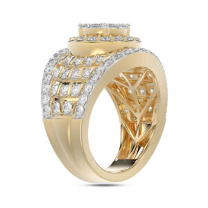 LADIES RING 2.00CT ROUND DIAMOND 10K YELLOW GOLD - Image 4