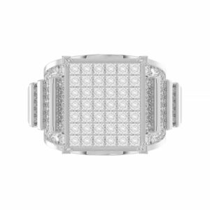 LADIES RING 4.00CT ROUND/PRINCESS/BAGUETTE DIAMOND 10K WHITE GOLD - Image 5